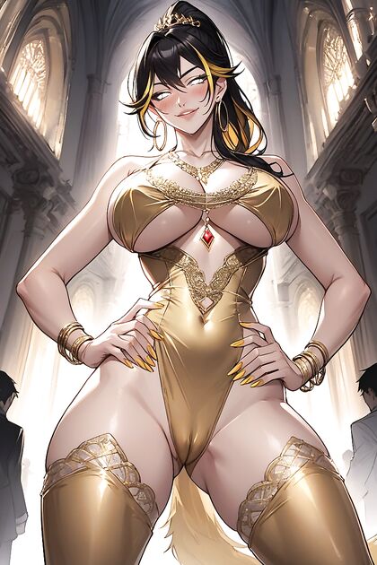 Golden-Furred Beauty in a Yellow Dress Enjoys Steamy Hentai Moments