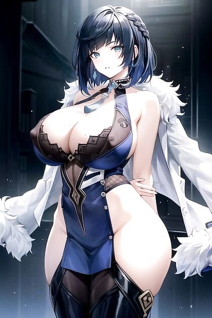 Ielan from Impact Strike Bound in Tight Sweater for Virgin Hentai Pleasure