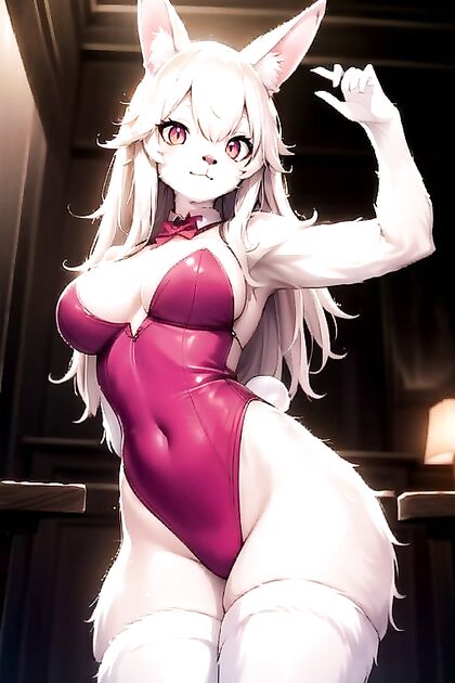Dutch Bunny Suit Striptease at the Club for Steamy Hentai AI Image