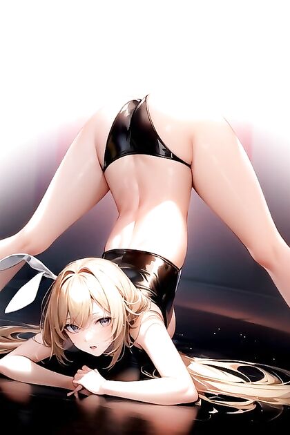 Blonde Dutch Bunny Suit Girl 18+ in Steamy Hentai AI Image
