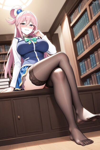 Full-Length Crossed Legs and Heartfelt Hentai Passion AI Porn