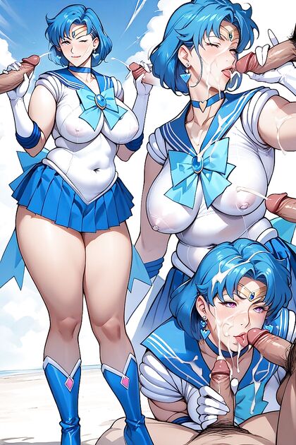 Mizuno Ami's Lustrous Hair Takes Center Stage in Hypnotic Hentai AI Image
