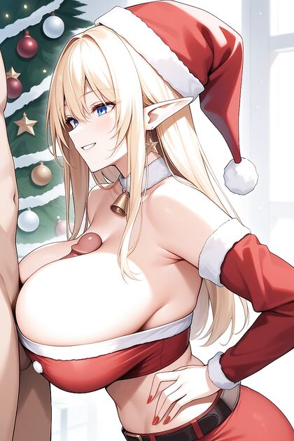 Succubus with Colorful Polished Nails and Dick in Mesmerizing Hentai AI Image
