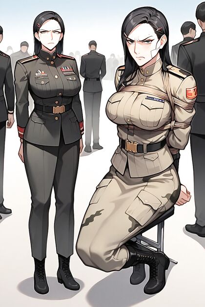 Woman with Mouth Taped in Ultra-Detailed Hentai AI Image