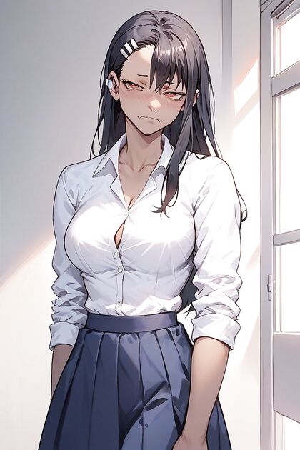 Cute Girl 18+ in Skirt Dressed-Up for naughty Hentai Pleasure