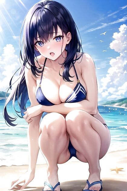 Skinny Girl 18+ with Pigtails Tied Up in a Big Ribbon for naughty Hentai Fun