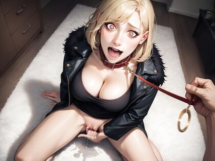 Woman with Medium Bangs Enjoying Intense Masturbation in Crazy Hentai AI Porno