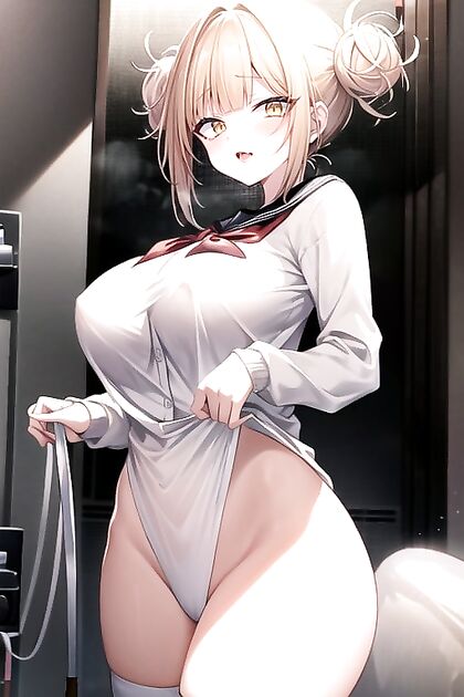 Toga Himiko from My Hero Academia Bound in Tempting Hentai AI Image