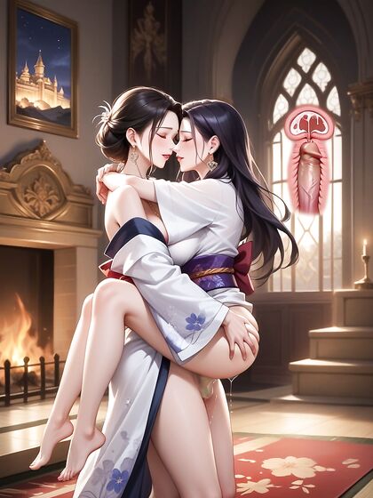 Heart-Themed Earrings and Seductive Legs Heat up Anime Porn Action