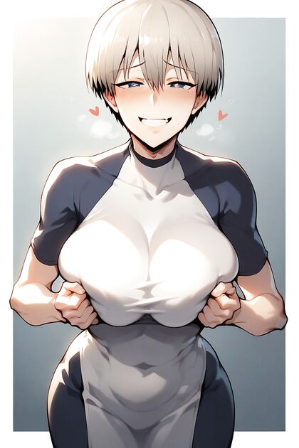 Busty Beauty Gets Facial and Oral Pleasure in Hentai Hentai AI Image