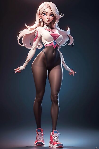 Rosapokemon Bound in Pantyhose for Intense Bottom-Up Hentai Pleasure