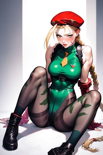 Cammy Wearing Sexy Socks for Horny Hentai AI Image