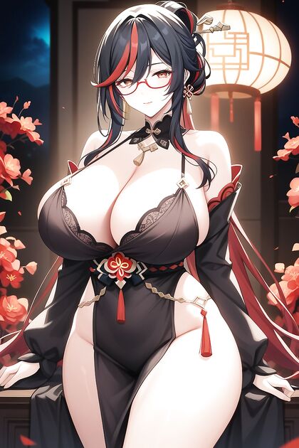 Teen 18+ Seductress Squeezes and Licks Cock in Floating Heart Hentai Fantasy