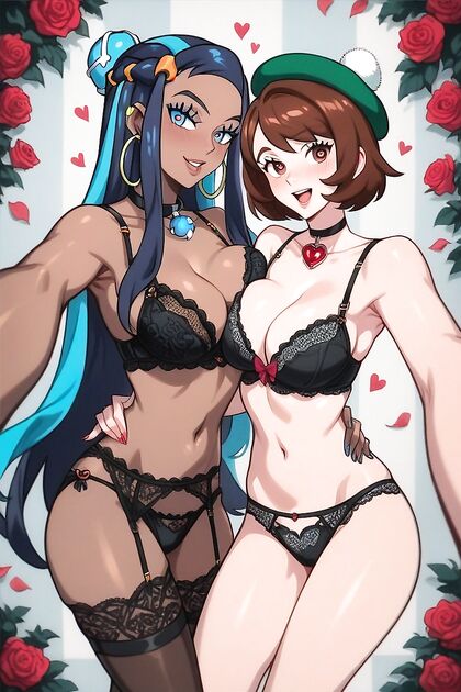 Huge Boobs and Lingerie Selfies in Seductive Hentai Hentai AI Image