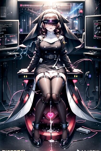 Virgin Sweater Gets Shredded by Sex Machine for Creamy Hentai AI Image