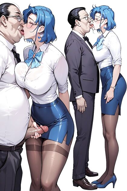 Mizuno Ami's Big Breasts and Luscious Hair in Steamy Hentai AI Image