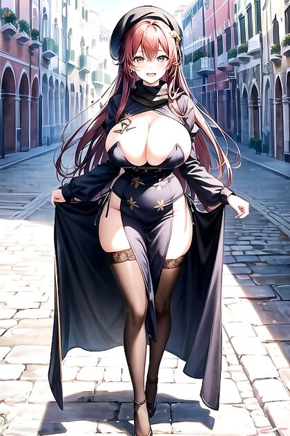 Tall and Slim with Average Ass inMind-Blowing Hentai AI Image