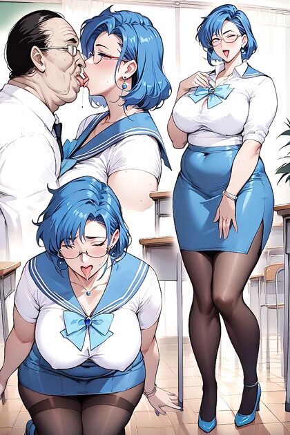 Big-Busted Babe in Glasses Fucked Hard in Steamy Hentai AI Image