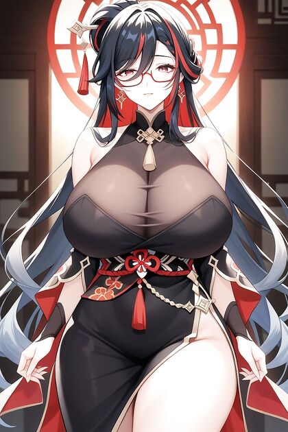 Thick-Waisted Beauty Cumming All Over Her Body on the School Desk Hentai Hentai AI Image