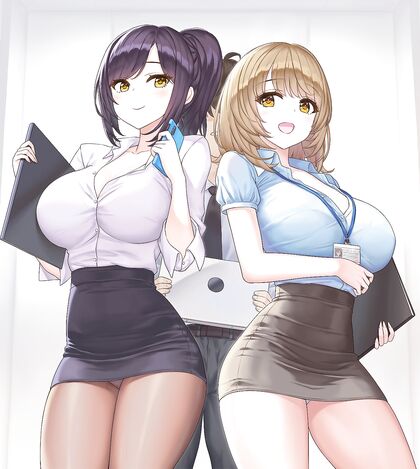 Horny Hottie Hijinks in tha Offis! XXX Pics of Naughtiest office ladies gettn down n dirty!