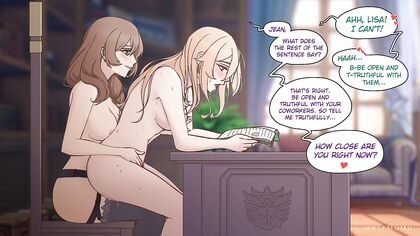 Hardcore HentaixJeanxFucking Lisa! XXX Pics of Naughty Bookworm Bitch Getting Nailed!