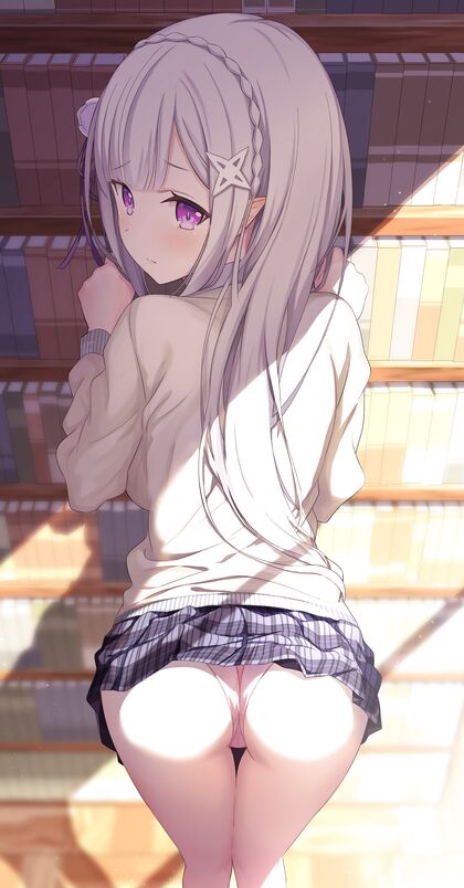 Horny AF Emo Girl Fingering Herself in Library Stacker XXX Pics