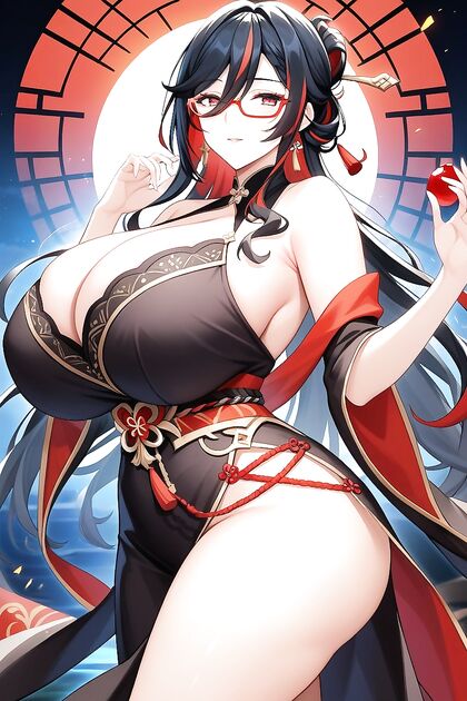 Surrounded by Many People - Hardcore Hentai with a Stiffly Curved Dick
