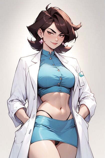 Jaiden from JaidenAnimations in Crop Top and Lab Coat for Steamy Hentai Fun