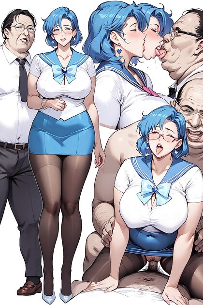Sailor Mercury and Her Teacher Engage in Steamy Hentai Classroom Action