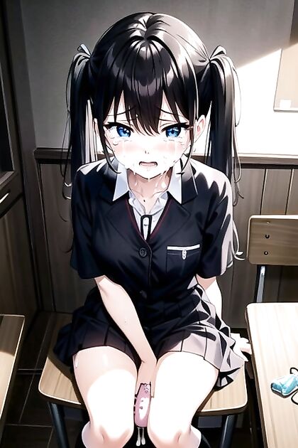 Teen 18+ with Small Breasts in Heartbreaking Hentai Hentai AI Image