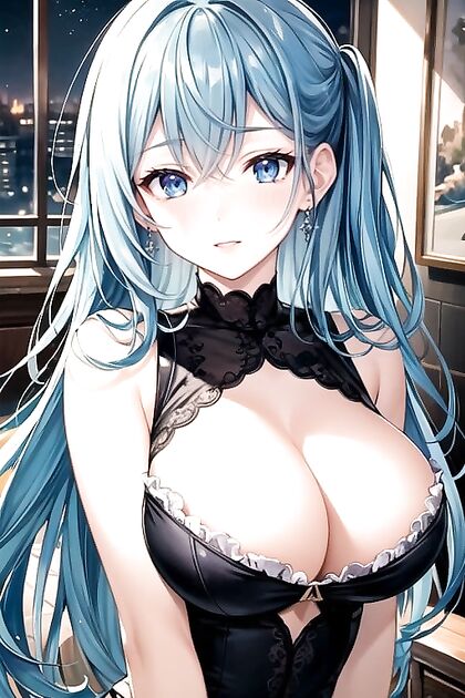 Bob haircut and shiny skin in bright pink tights for steamy hentai pleasure