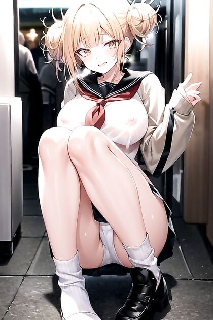 Toga Himiko from My Hero Academia Teases in Seductive Hentai AI Image