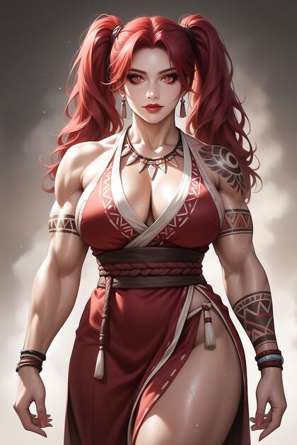 Cool Personality Wears Tribal Clothing for Hot Hentai AI Image