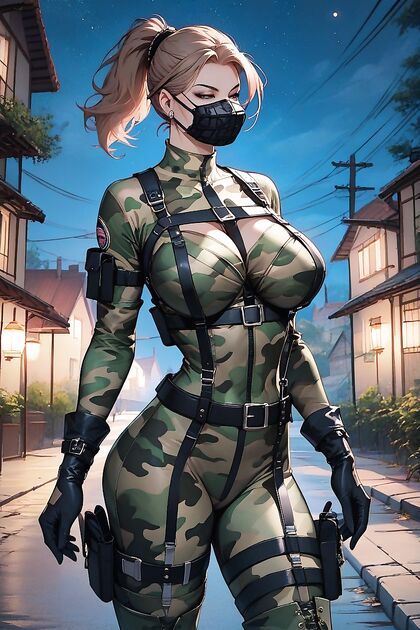 Buckles and Thighs Heat Up the House in Steamy Hentai AI Image