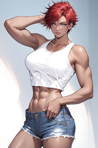 Lovely Dark-Skinned Teen 18+ in Explicit Hentai AI Image