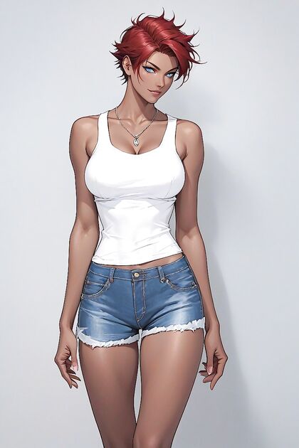 Blue-Eyed Tomboy Model Takes On Mind-Blowing Hentai AI Image