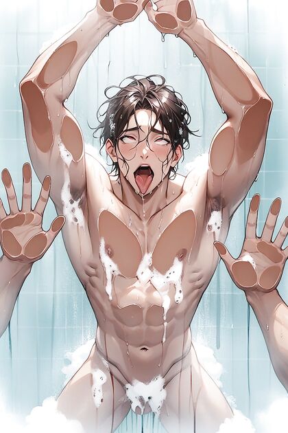 Breasts on Glass, Multiple Angles, Ahemaro Faces in Hentai AI Porn