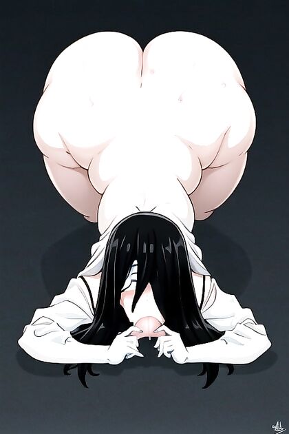 Seductive Sadako from Ringu Enjoys Big Boobs and Busty Anal Hentai AI Image