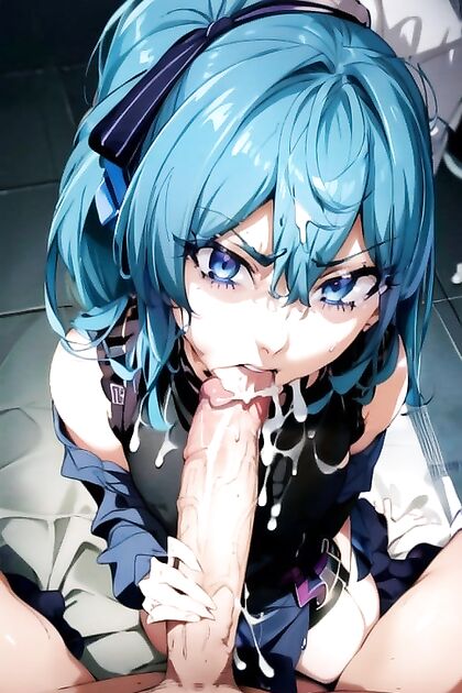 Detailed Anime Image - Intense Finish DuringMind-Blowing Hentai Blowjob