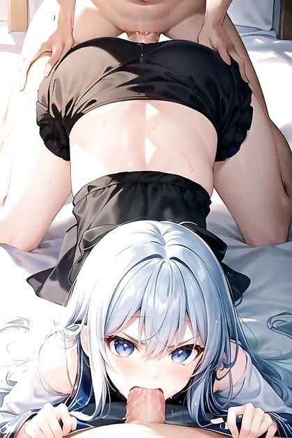 Shocked Teen 18+ inMind-Blowing Threesome Hentai AI Image