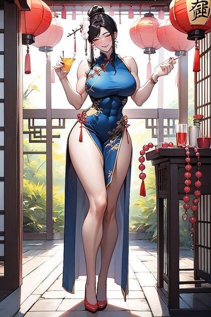Sexy Fitness Babe Pees in Hot Hentai AI Image