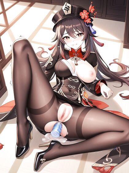 Trembling in High Heels on Tiptoe for Intense Hentai Pleasure