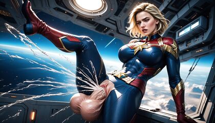 Cosmic Ship Adventure with Huge Balls and Extreme Squirting Hentai AI Image