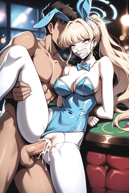 Frizzy Hair, Slim Body, Muffled Moans in Seductive Hentai AI Image