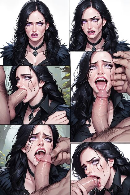 Yennefer from The Witcher Rips Her Stockings for Intense CM Cock Hentai Pleasure