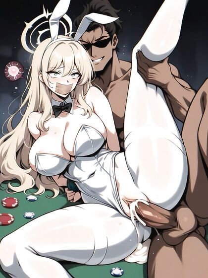 Chelka Wears White Pantyhose for Intense Rough Sex Hentai AI Image