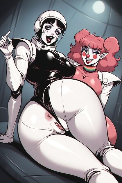 Butt Exposed with Sharp Teeth in Vibrant Hentai AI Image
