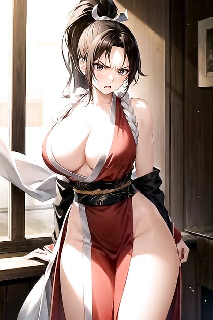 May Shiranui from King of Fighters Fueled by Fury in Intense Hentai AI Image