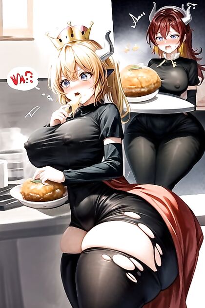 Bowsette to Eat in Steamy Hentai Feeding Fantasy