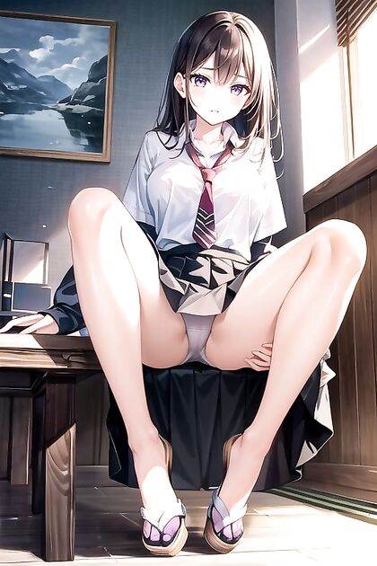 Small Ass in Uniform Gets Fucked from Front in Hentai Hentai AI Image